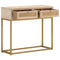 vidaXL Console Table 90x30x76 cm Solid Wood Mango and Iron