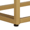 vidaXL Console Table 90x30x76 cm Solid Wood Mango and Iron