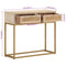 vidaXL Console Table 90x30x76 cm Solid Wood Mango and Iron