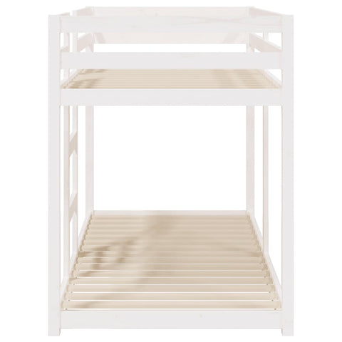 vidaXL Bunk Bed without Mattress White 90x200 cm Solid Wood Pine