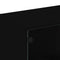 vidaXL Bookcase with Doors Black 136x37x109 cm Engineered Wood