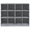 vidaXL Bookcase with Doors Concrete Grey 136x37x109 cm Engineered Wood