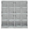 vidaXL Bookcase with Doors Concrete Grey 136x37x142 cm Engineered Wood