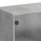 vidaXL Bookcase with Doors Concrete Grey 136x37x142 cm Engineered Wood