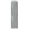 vidaXL Bookcase with Doors Grey Sonoma 136x37x142 cm Engineered Wood