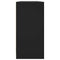 vidaXL Bookcase with Doors Black 204x37x75 cm Engineered Wood