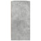 vidaXL Bookcase with Doors Concrete Grey 204x37x75 cm Engineered Wood