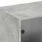 vidaXL Bookcase with Doors Concrete Grey 204x37x75 cm Engineered Wood