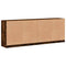 vidaXL Bookcase with Doors Smoked Oak 204x37x75 cm Engineered Wood