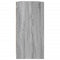 vidaXL Bookcase with Doors Grey Sonoma 204x37x75 cm Engineered Wood