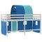 vidaXL Kids' Loft Bed with Tunnel without Mattress Blue 80x200cm