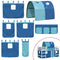 vidaXL Kids' Loft Bed with Tunnel without Mattress Blue 80x200cm