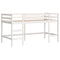 vidaXL Kids' Loft Bed with Tunnel without Mattress Pink 80x200cm
