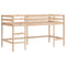 vidaXL Kids' Loft Bed with Tunnel without Mattress Blue 90x190cm