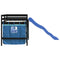 vidaXL Kids' Loft Bed with Curtains without Mattress Blue 80x200 cm