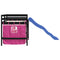 vidaXL Kids' Loft Bed with Curtains without Mattress Pink 80x200 cm