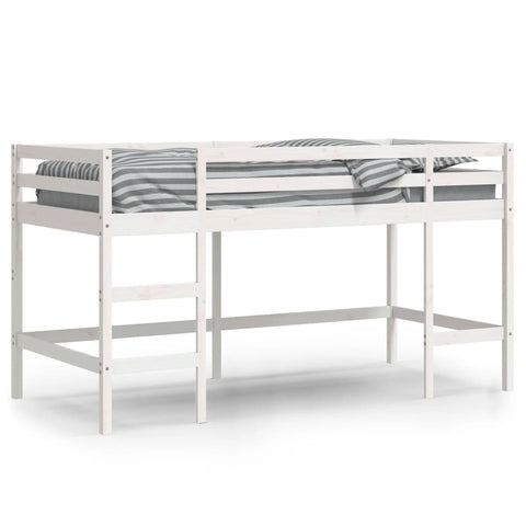 vidaXL Kids' Loft Bed without Mattress with Ladder White 80x200 cm