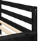 vidaXL Kids' Loft Bed without Mattress with Slide Black 80x200 cm