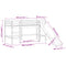 vidaXL Kids' Loft Bed without Mattress with Slide Black 80x200 cm