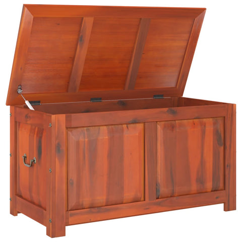 vidaXL Storage Chest with Lid Brown Solid Wood Acacia