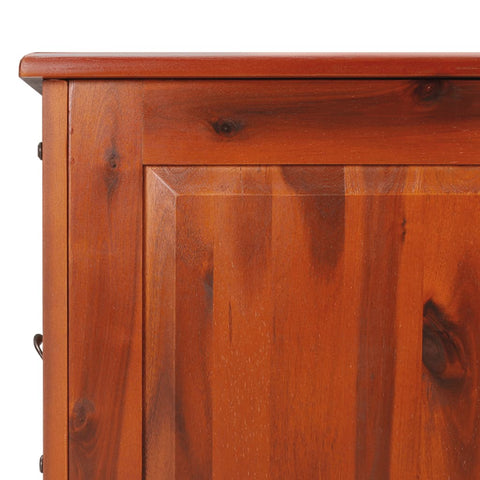vidaXL Storage Chest with Lid Brown Solid Wood Acacia
