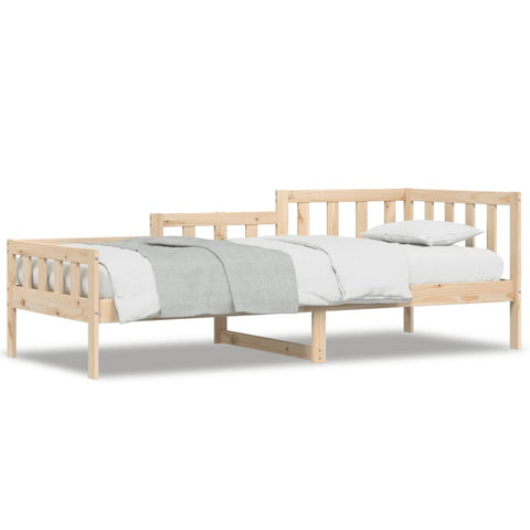 vidaXL Day Bed without Mattress  90x190 cm Single Solid Wood Pine