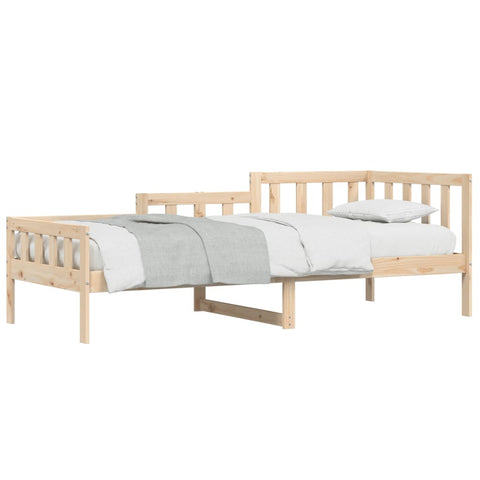 vidaXL Day Bed without Mattress  90x190 cm Single Solid Wood Pine