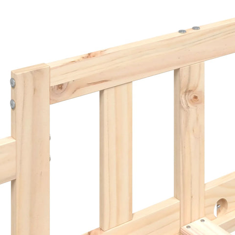 vidaXL Day Bed without Mattress  90x190 cm Single Solid Wood Pine