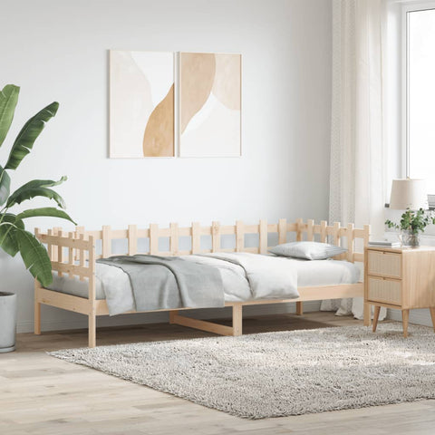 vidaXL Day Bed without Mattress  90x200 cm Solid Wood Pine