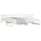 vidaXL Pull-out Day Bed without Mattress White 2x(90x190) cm Solid Wood