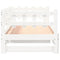 vidaXL Pull-out Day Bed without Mattress White 2x(90x190) cm Solid Wood