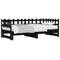 vidaXL Pull-out Day Bed without Mattress Black 2x(90x190) cm Solid Wood
