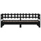 vidaXL Pull-out Day Bed without Mattress Black 2x(90x190) cm Solid Wood