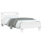 vidaXL Bed Frame without Mattress with Headboard White 90x200 cm