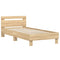 vidaXL Bed Frame without Mattress with Headboard Sonoma Oak 90x200 cm