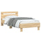 vidaXL Bed Frame without Mattress with Headboard Sonoma Oak 90x200 cm