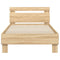 vidaXL Bed Frame without Mattress with Headboard Sonoma Oak 90x200 cm