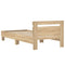 vidaXL Bed Frame without Mattress with Headboard Sonoma Oak 90x200 cm