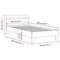 vidaXL Bed Frame without Mattress with Headboard Sonoma Oak 90x200 cm