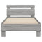 vidaXL Bed Frame without Mattress with Headboard Grey Sonoma 90x200 cm