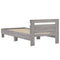 vidaXL Bed Frame without Mattress with Headboard Grey Sonoma 90x200 cm