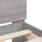vidaXL Bed Frame without Mattress with Headboard Grey Sonoma 90x200 cm
