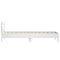 vidaXL Bed Frame without Mattress with Headboard White 90x190 cm Single