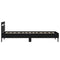 vidaXL Bed Frame without Mattress with Headboard Black 90x190 cm Single