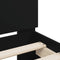 vidaXL Bed Frame without Mattress with Headboard Black 90x190 cm Single