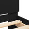 vidaXL Bed Frame without Mattress with Headboard Black 90x190 cm Single
