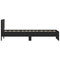 vidaXL Bed Frame without Mattress with Headboard Black 75x190 cm Small Single