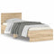 vidaXL Bed Frame without Mattress with Headboard Sonoma Oak 75x190 cm Small Single
