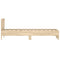 vidaXL Bed Frame without Mattress with Headboard Sonoma Oak 75x190 cm Small Single