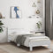 vidaXL Bed Frame without Mattress with LED Lights White 90x190 cm Single